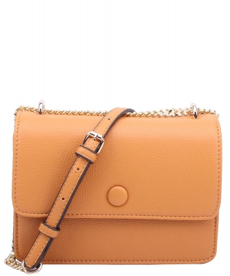 Fashion Flap Crossbody Bag CA117 MUSTARD